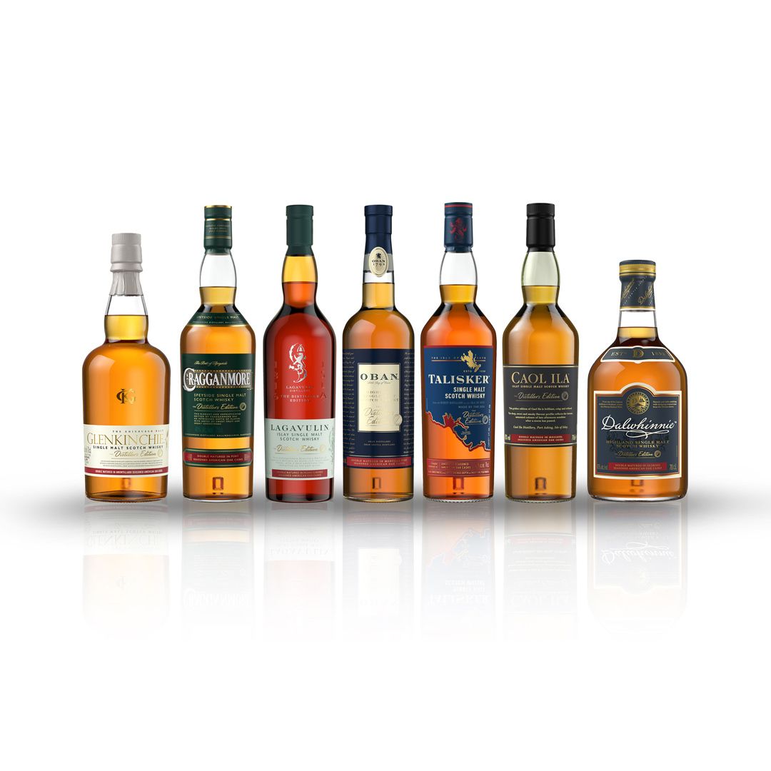 Distillers Edition Single Malt Scotch Whisky Bundle, 7x70cl