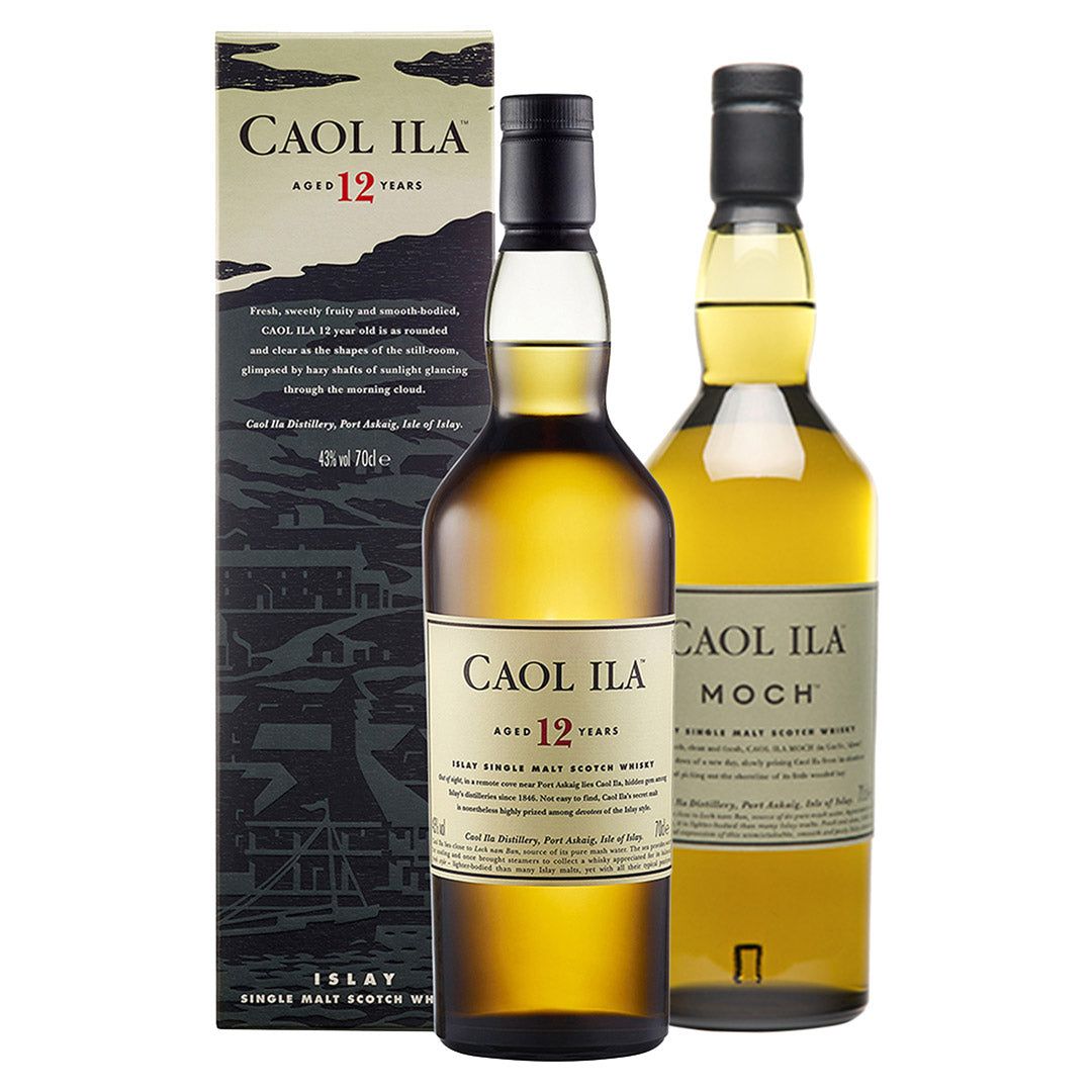 Caol Ila 12 Year Old & Caol Ila Moch Islay Single Malt Scotch Whisky, 2x70cl