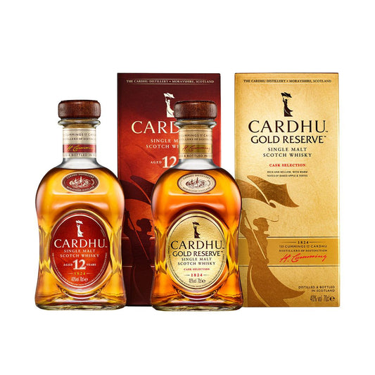 Cardhu 12 Year Old & Cardhu Gold Reserve Cask Selection Single Malt Scotch Whisky 2x70cl