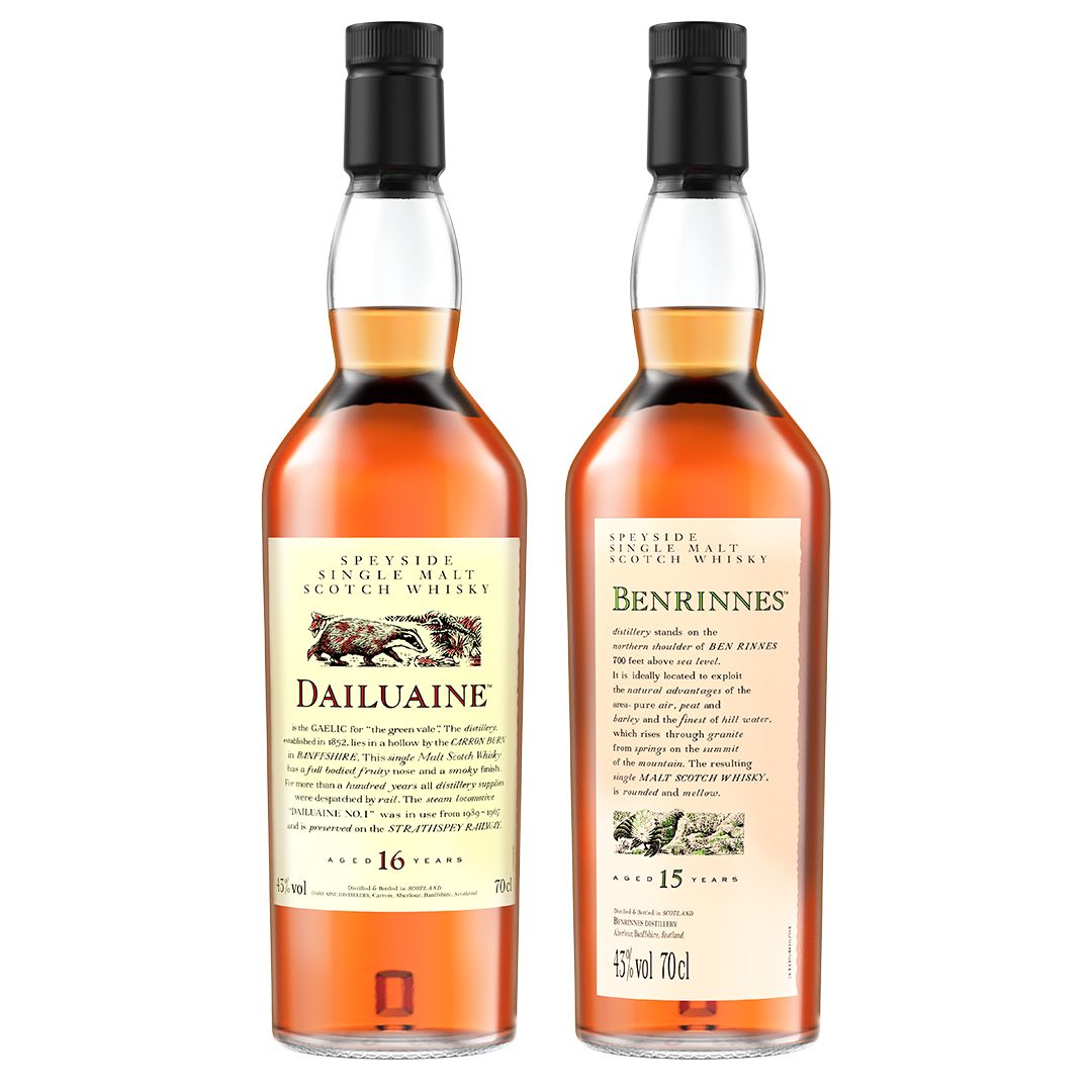 Flora & Fauna Bundle - Benrinnes 15 Year Old & Dailuaine 16 Year Old Single Malt Scotch Whisky, 2x70cl