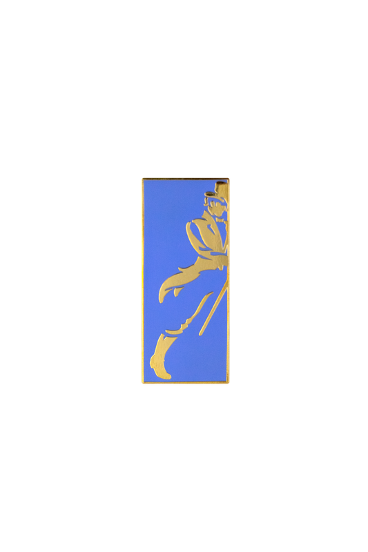 Johnnie Walker Striding Man Lapel Pin Blue